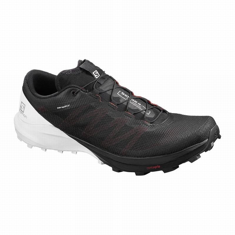 SALOMON SENSE PRO 4 Philippines - Men's Trail Running Shoes - Black/White | 097682-RLN